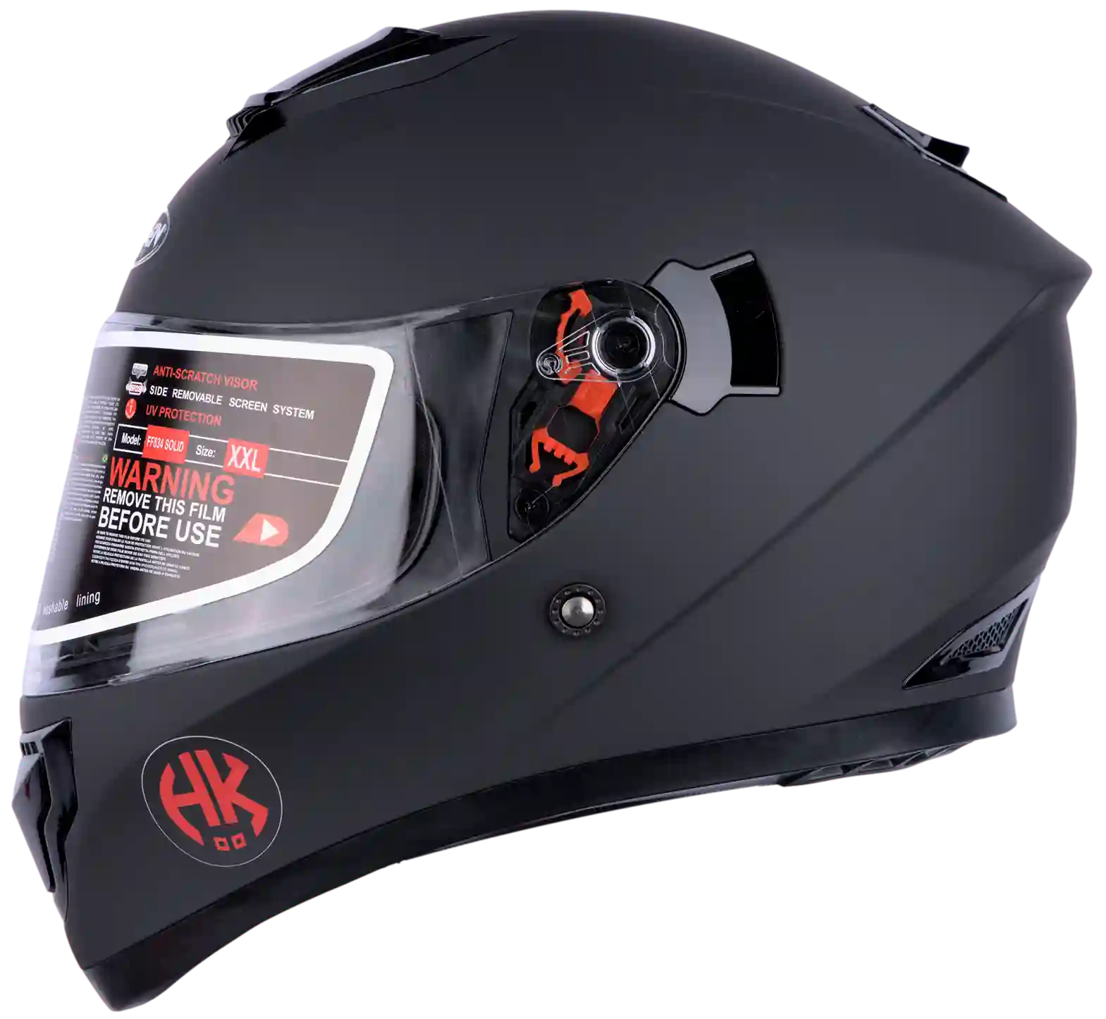 CASCO HOKEN 209 MONOCOLOR KIDS NEGRO MATE